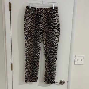 OAT New York Leopard Print Jeans